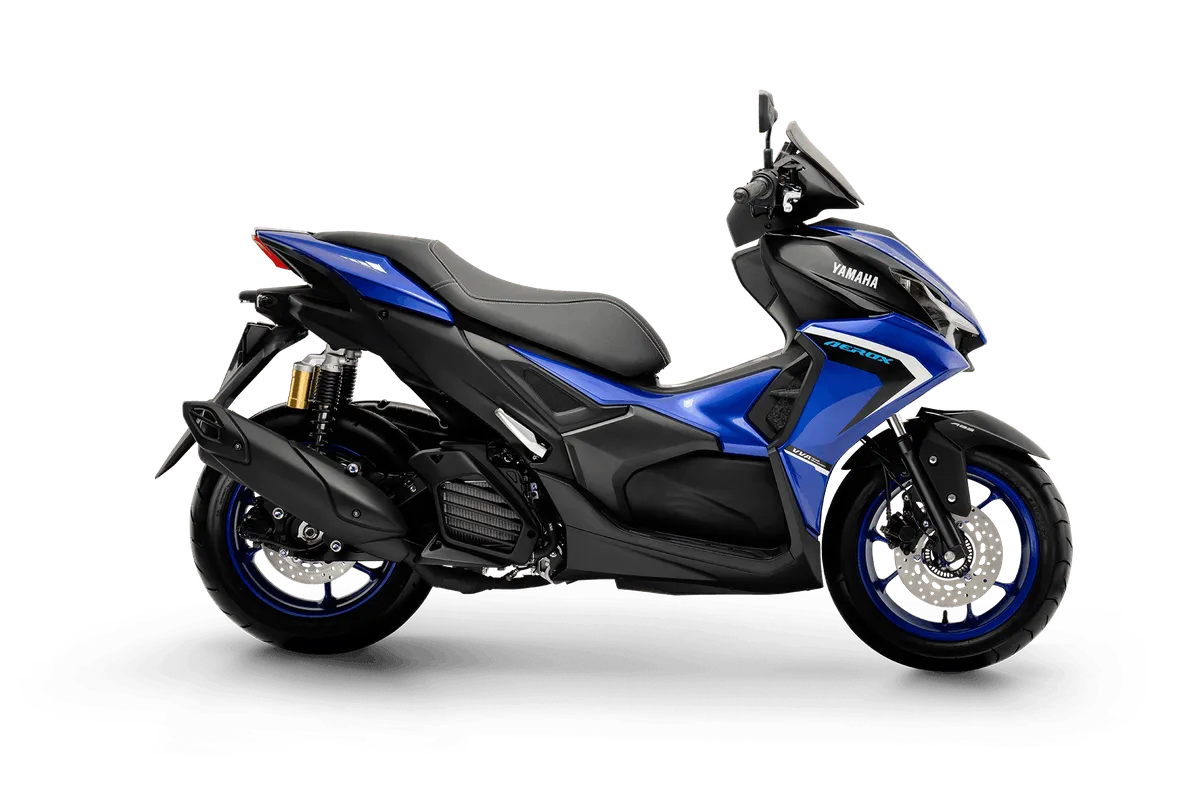 Aerox ABS Connected na cor Racing Blue (Azul Metálico)